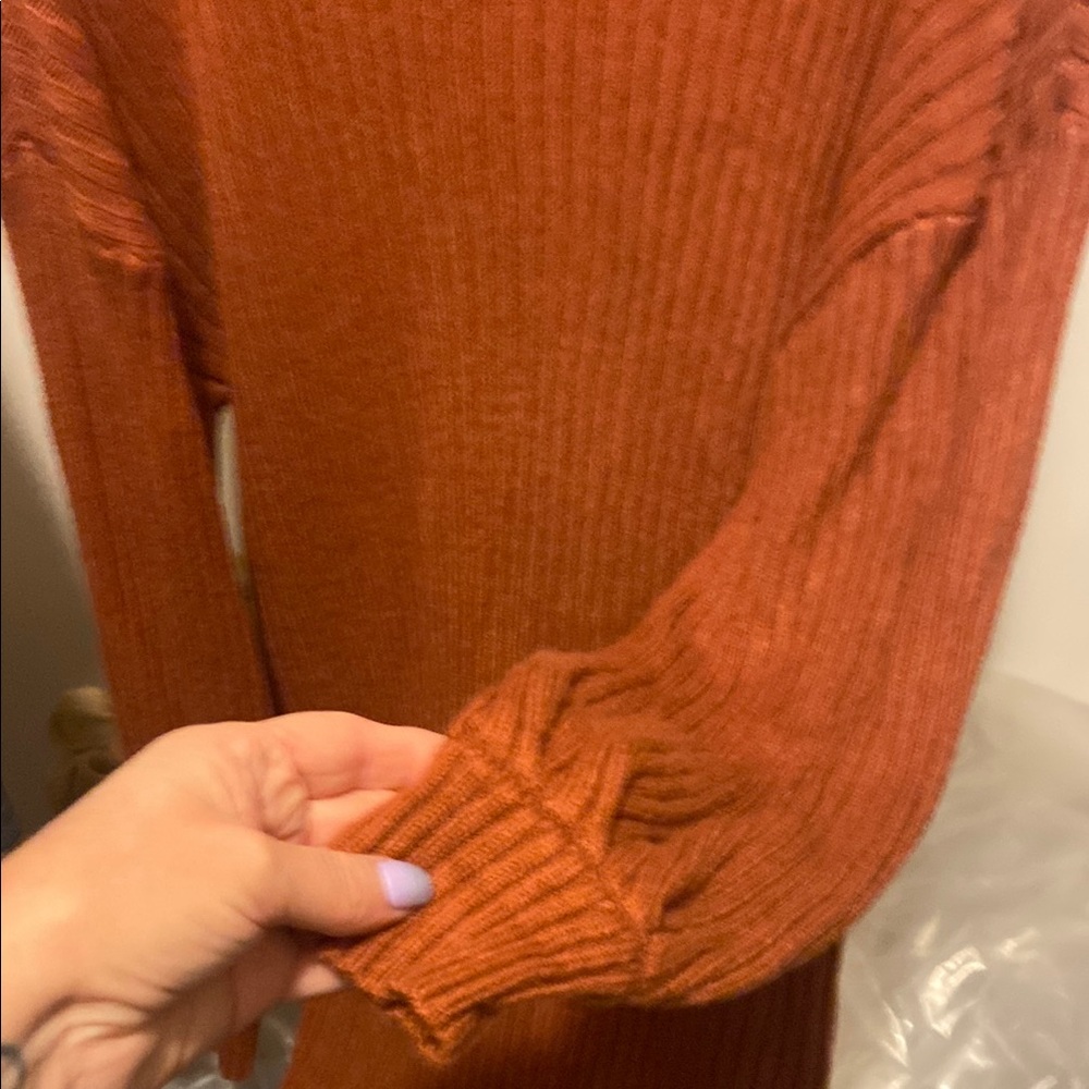 Cozy Rust Sweater - Picture 3 of 3